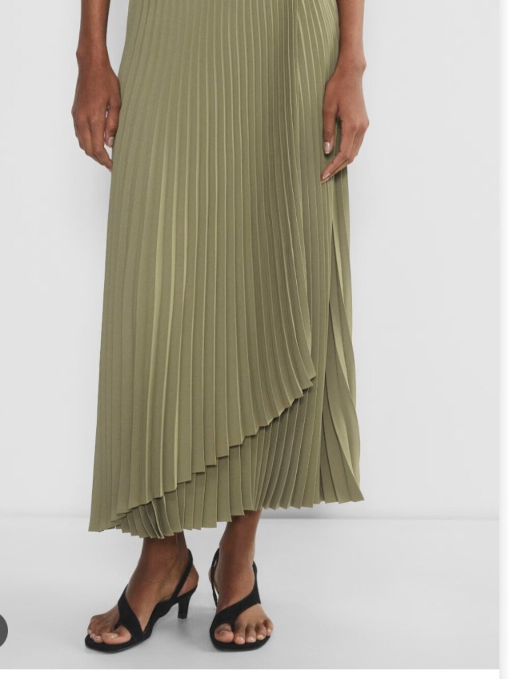 ARITZIA - Babaton - Ladder Skirt - Sun Dried Olive - XL